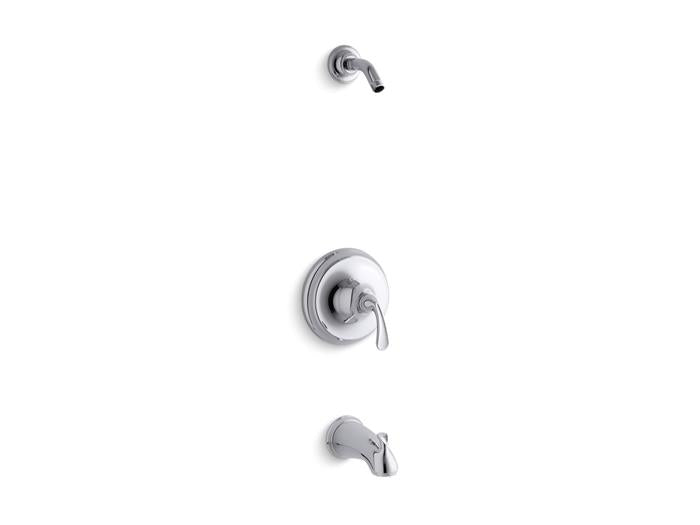 Kohler - Forte Rite-Temp Bath And Shower Trim Kit, Without Showerhead