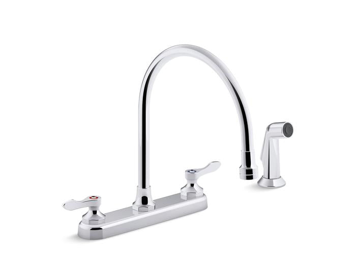 Kohler - Triton Bowe 1.5 Gpm Kitchen Sink Faucet With 9-5/16 Inch, Matching Finish Sidespray And Lever Handles