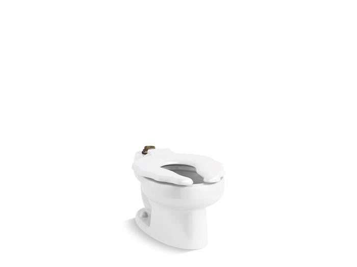 Kohler - Primary Elongated Floor-Mount Flushometer Bowl, Antimicrobial Finish