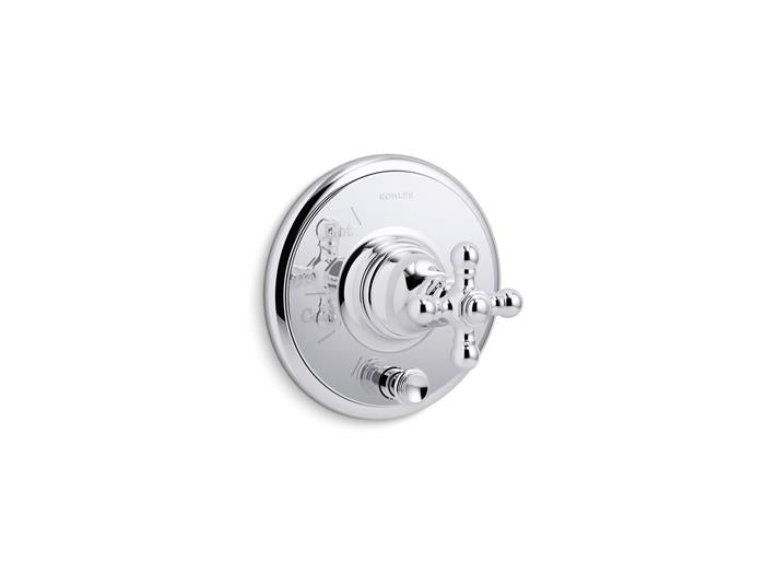 Kohler - Artifactsrite-Temp Valve Trim With Diverter,Cross