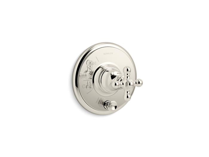 Kohler - Artifactsrite-Temp Valve Trim With Diverter,Cross