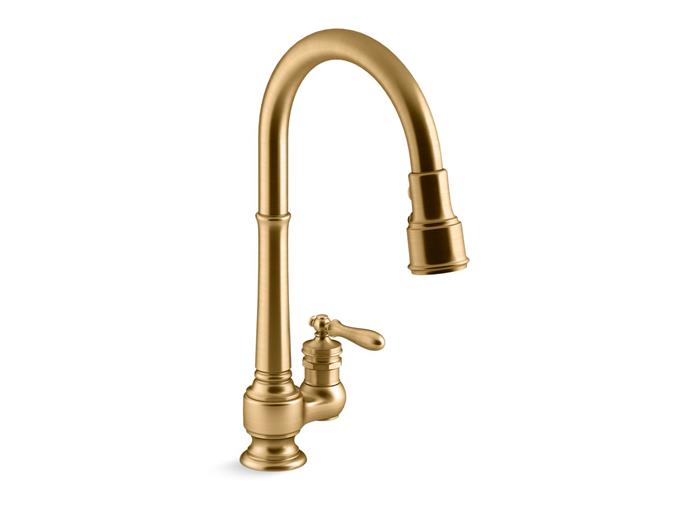 Kohler - Artifacts Pull-Down Kitchen Sink Faucet With Three-Function Sprayhead