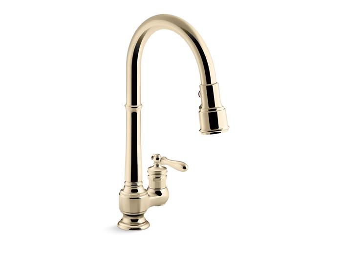 Kohler - Artifacts Pull-Down Kitchen Sink Faucet With Three-Function Sprayhead