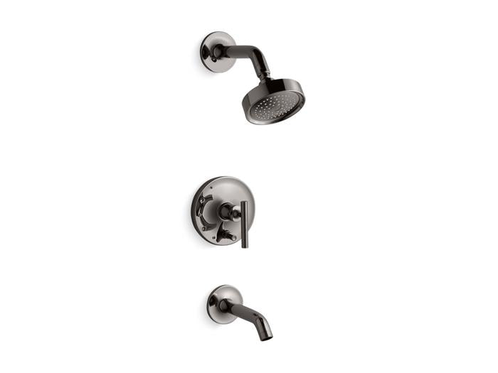 Kohler - Purist Rite-Temp Bath And Shower Trim Kit With Push-Button Diverter And Lever Handle, 2.5 Gpm