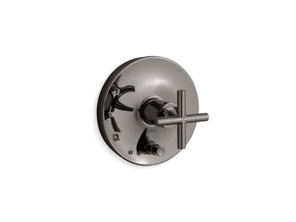 Kohler - Purist Rite-Temp Valve Trim With Push-Button Diverter And Cross Handle