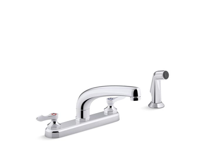 Kohler - Triton Bowe 1.5 Gpm Kitchen Sink Faucet With 8-3/16 Inch, Matching Finish Sidespray And Lever Handles