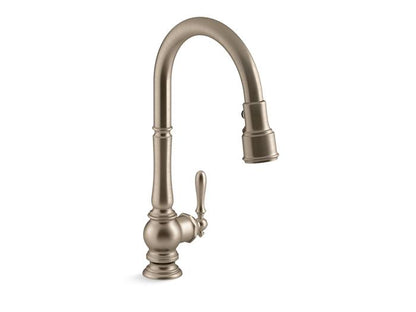 Kohler - Artifacts Pull-Down Kitchen Sink Faucet With Three-Function Sprayhead