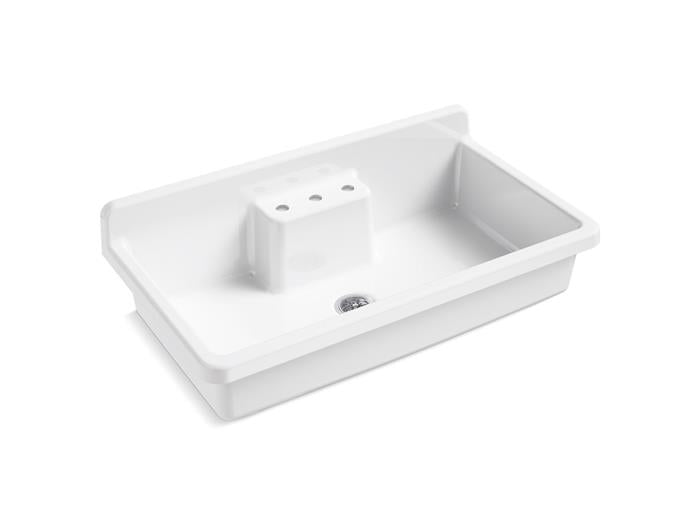 Kohler - Farmstead 45 Inch Top-/Wall-Mount Single-Bowl Workstation Farmhouse Kitchen Sink
