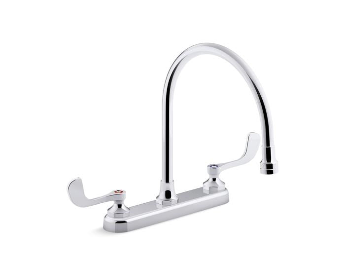Kohler - Triton Bowe 1.8 Gpm Kitchen Sink Faucet With 9-5/16 Inch Gooseneck Spout, Aerated Flow And Wristblade Handles