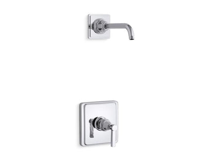 Kohler - Pinstripe Rite-Temp Shower Trim Kit With Lever Handle, Without Showerhead
