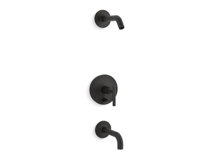 Kohler - Purist Rite-Temp Bath And Shower Trim Kit With Push-Button Diverter And Lever Handle