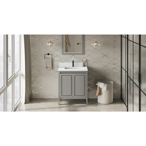 Jeffrey Alexander - Percival 30 Inch W  Single Basin Bathroom Vanity Set