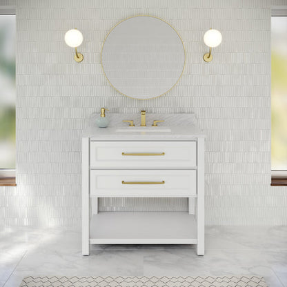Jeffrey Alexander - Kipling 36 Inch W  Single Basin Bathroom Vanity Set