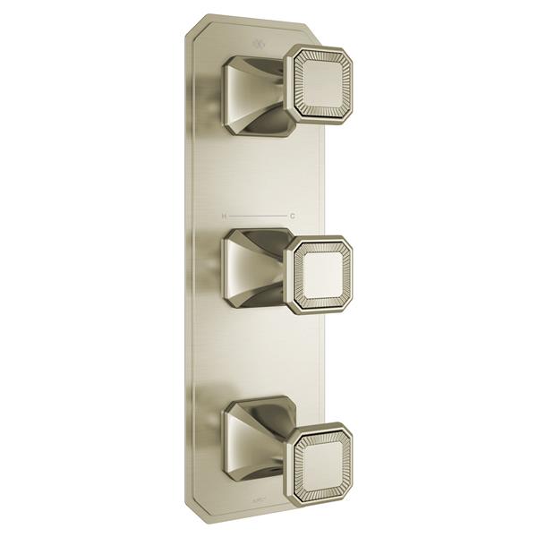 DXV - Belshire Three-Handle Thermostatic Valve Trim With Cushion Handles