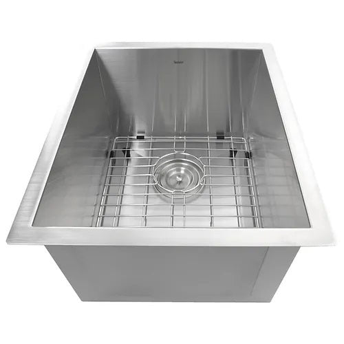 Nantucket Sinks - 15 Inch Pro Series Rectangle Undermount Zero Radius Stainless Steel Bar/Prep Sink