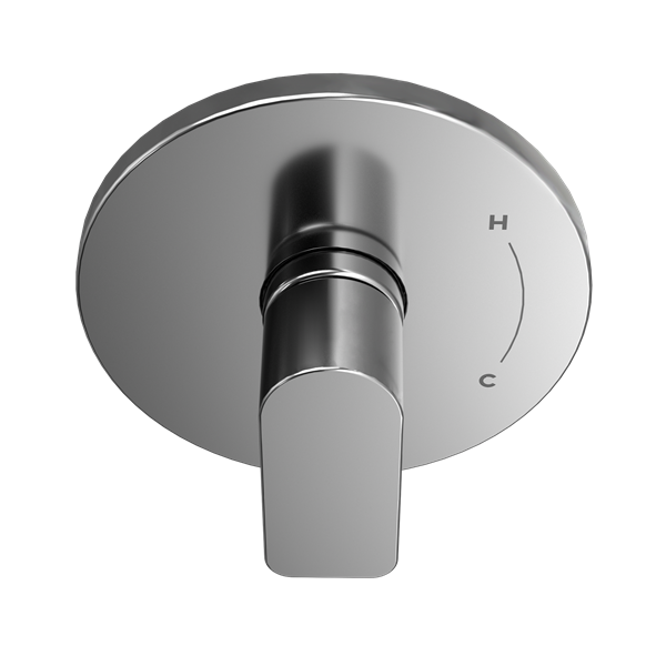 Toto - Oberon Round 7 Inch Pressure Balance Valve Shower Trim, Polished Chrome