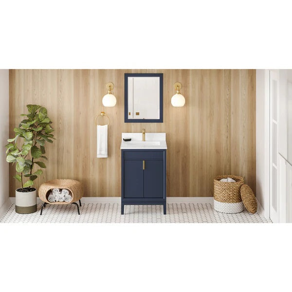 Jeffrey Alexander - Theodora 24 Inch W  Single Basin Bathroom Vanity Set