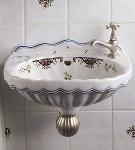 Herbeau - Valse Wall Mounted Vitreous China Hand Basin