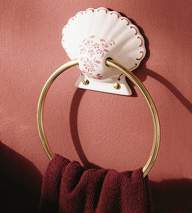 Herbeau - Coquille Towel Ring in Any XX Handpainted Pattern