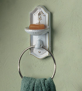 Herbeau - Sophie Towel Ring / Soap Dish in Any XX Handpainted Pattern