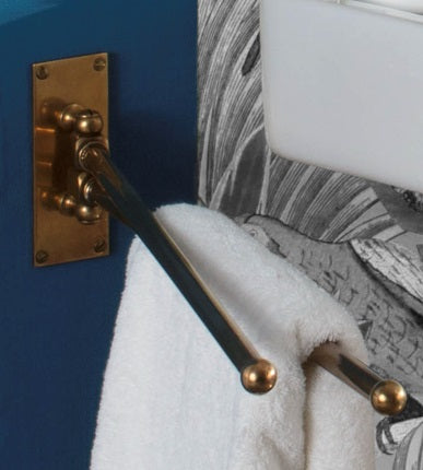Herbeau - Art Deco Swivel Double Arm Towel Bar