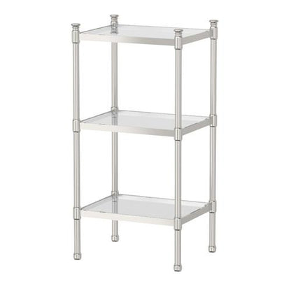 Gatco - Rectangular 3-Tier Glass Taboret