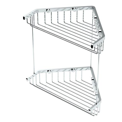 Gatco - Shower Corner Basket, 2-tier, Chrome