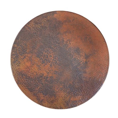 Native Trails - 20 Inch Lazy Susan Hammered Copper Turntable in Tempered