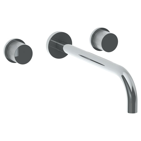 Watermark - Titanium Wall Mounted 3 Hole Lavatory Set With 11 7/8 Inch Spout