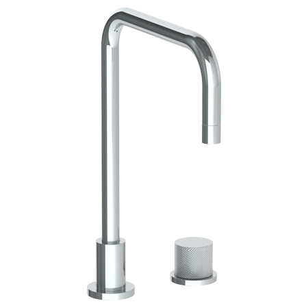 Watermark - Titanium Deck Mounted 2 Hole Square Top Kitchen Faucet