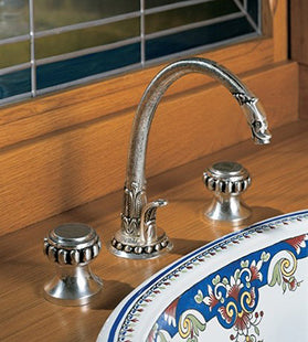 Herbeau - Pompadour Widespread Lavatory Set with 1 1/4 Inch pop-up drain assembly
