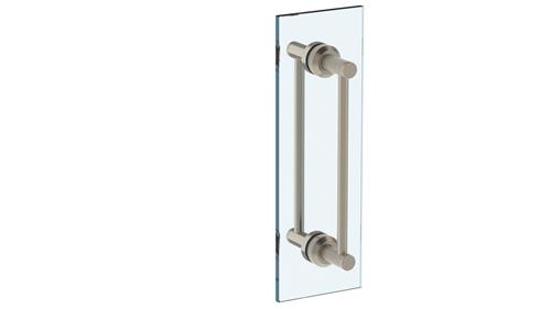 Watermark - Urbane 18 Inch double shower door pull/ glass mount towel bar