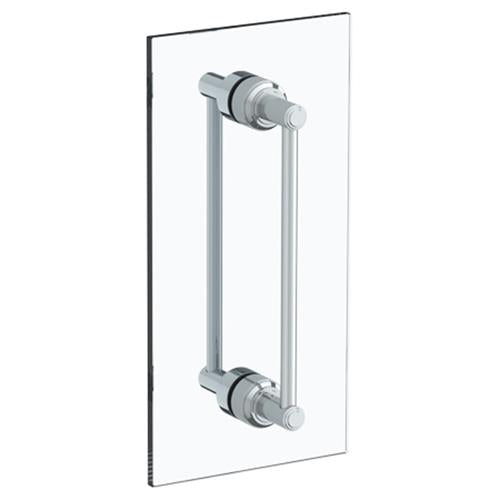 Watermark - Transitional 24 Inch double shower door pull/ glass mount towel bar