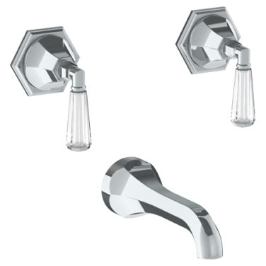 Watermark - Beverly Wall Mounted 3 Hole Bath Set