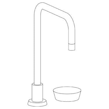 Watermark - Zen Deck Mounted 2 Hole Square Top Kitchen Faucet