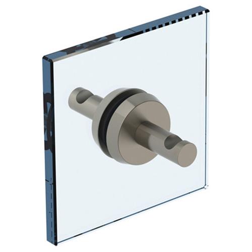 Watermark - Blue double shower door knob/ glass mount hook