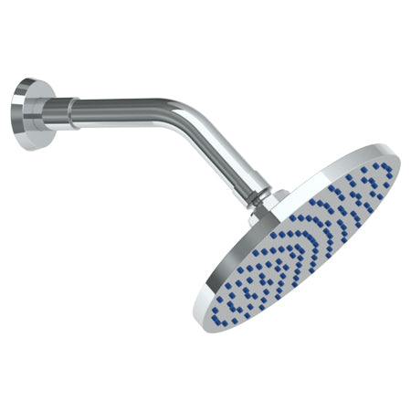 Watermark - Blue Wall Mounted Showerhead, 3 Inch Dia, With 7 Inch Arm And Flange