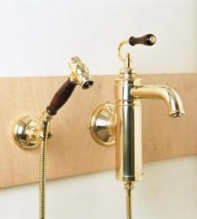 Herbeau - Estelle Wall Mounted Single Lever Mixer with Ceramic Disc Cartridge and Handspray