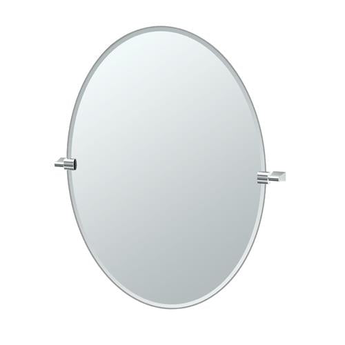 Gatco - Bleu 32 Inch H Frameless Oval Mirror