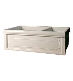 Herbeau - Luberon Art Nouveau Fireclay Double Farmhouse Sink