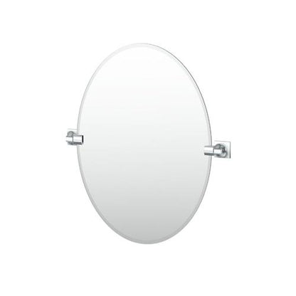 Gatco - Waterline 26.5 Inch H Frameless Oval Mirror