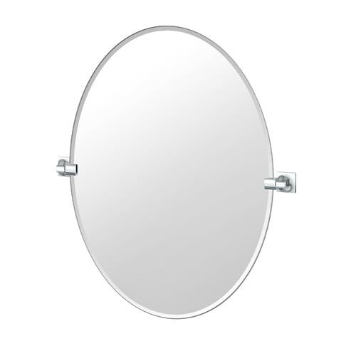 Gatco - Waterline 32 Inch H Frameless Oval Mirror