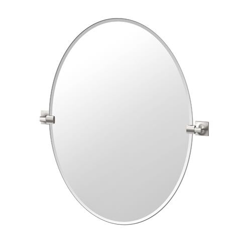 Gatco - Waterline 32 Inch H Frameless Oval Mirror
