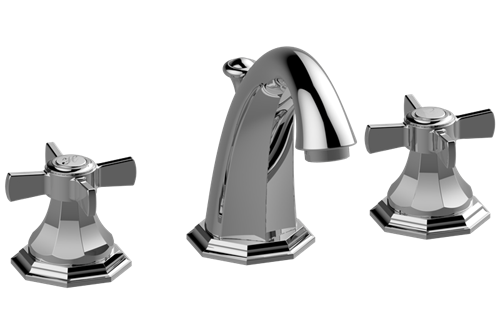 Graff - Topaz Widespread Lavatory Faucet Cross Handles