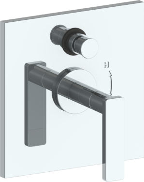 Watermark - Rainey Wall Mounted Pressure Balance Shower Trim with Diverter, 7 Inch dia.