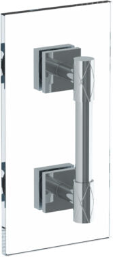 Watermark - Lily 18 Inch shower door pull/ glass mount towel bar