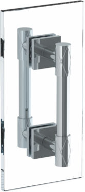 Watermark - Lily 24 Inch double shower door pull/ glass mount towel bar
