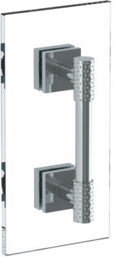 Watermark - Lily 24 Inch shower door pull/ glass mount towel bar