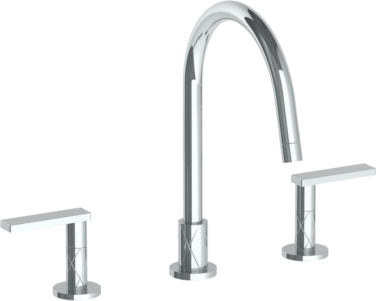 Watermark - Lily  Deck Mounted 3 Hole Gooseneck Kitchen Faucet