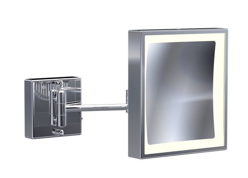 Baci by Remcraft - Senior rectangular double arm wall mirror 5X